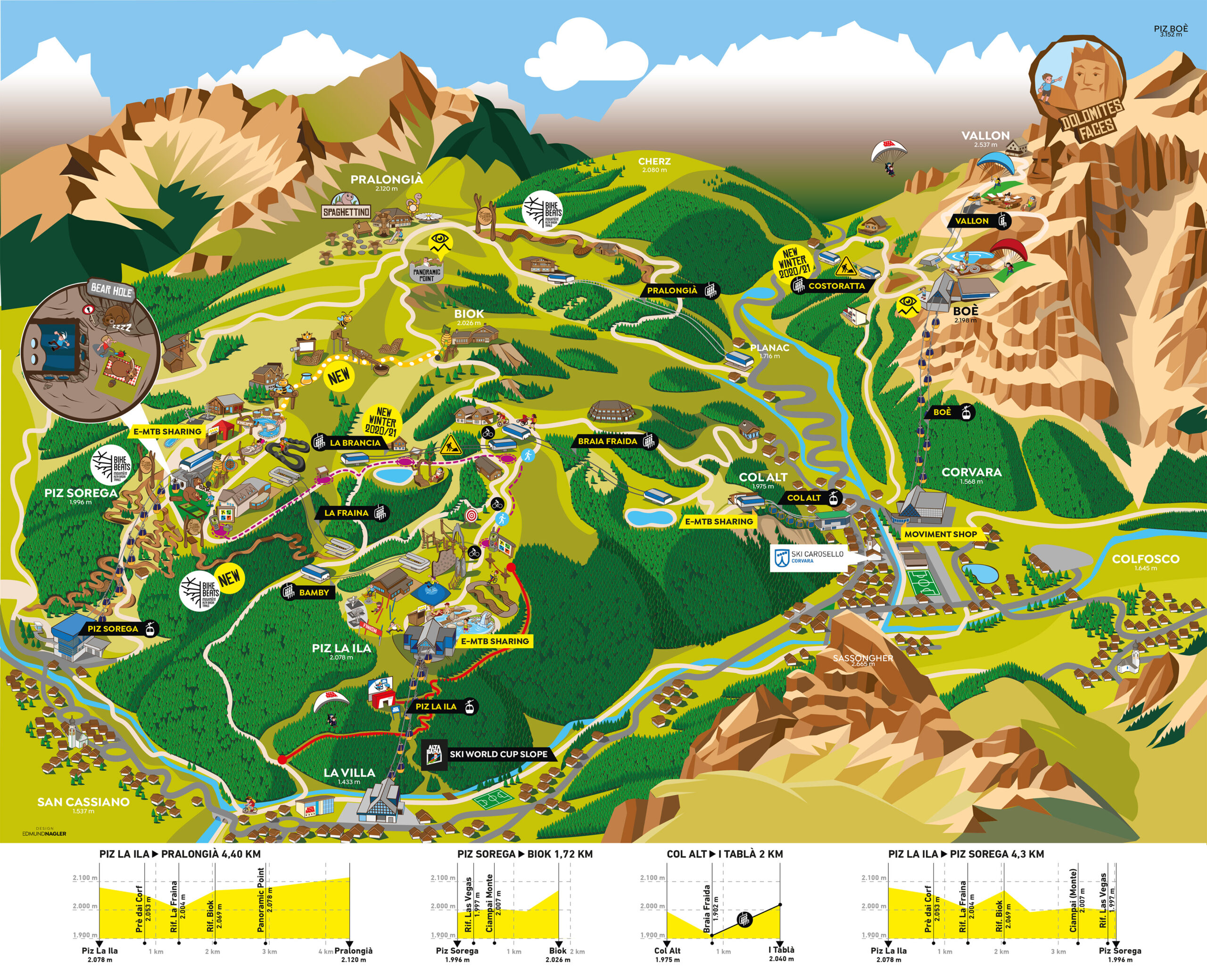 Map Alta Badia 